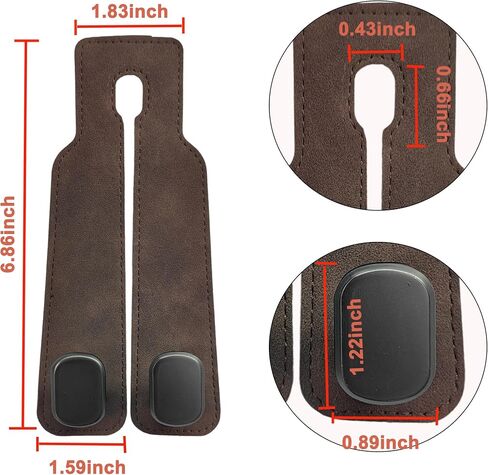 Amelity Car Seat Hooks, Car Seat Back Storage Hook Double Hook, Headrest Hooks for Car, Car Hooks for Purses and Bags (Black-4 Pack) in Kuwait
