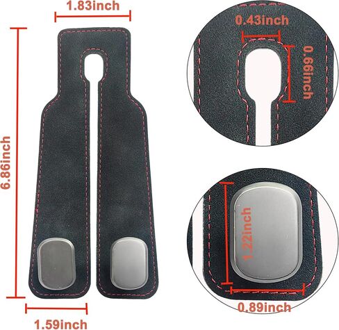 Amelity Car Seat Hooks, Car Seat Back Storage Hook Double Hook, Headrest Hooks for Car, Car Hooks for Purses and Bags (Black-4 Pack) in Kuwait