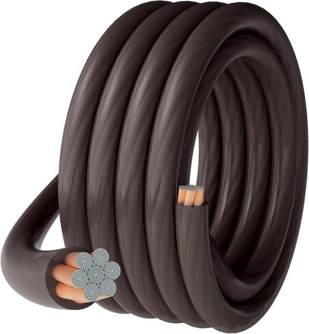 HiFind 4 Gauge 4 AWG 15 Ft Blue Power/Ground Wire Cable، True Spec شفاف مرن ناعم الملمس لحام بطارية كابل لصوت السيارة، مكبر الصوت، الطاقة الشمسية، البحرية، المولدات، السيارات، RV in Kuwait