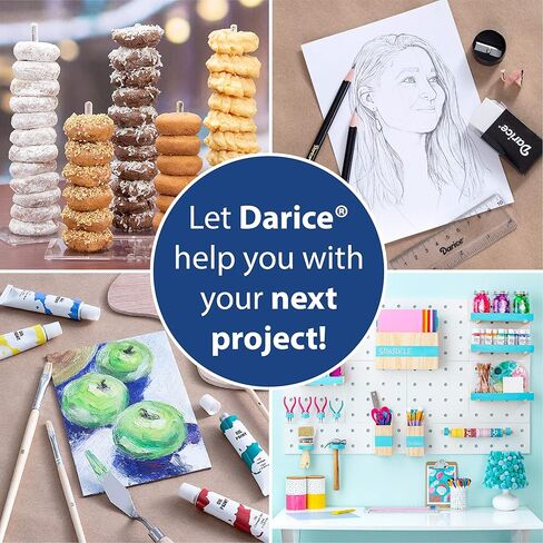 Darice, Skil Art, 13" x 10" – Plastic Oil, Watercolors & Acrylic Paints, Ideal for Mixing and Separating Colors, For all Skills Levels (97789), 20-Well Palette, White in Saudi Arabia