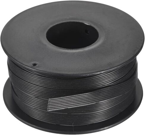 MECCANIXITY 26AWG Silicone Ribbon Cable 8Pin 26 Gauge Flat Cable Flexible Silicone Wire 10m/32.8ft Black Stranded Tinned Copper Wire for Model Plane, Model Car, Electric Appliance in Kuwait