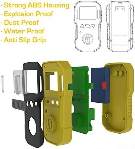 مقياس ثاني أكسيد الكربون للحاضنات | الولايات المتحدة الأمريكية معايرة NIST | شحن USB | إنذار الصوت والضوء والاهتزاز القابل للتعديل | 0-10% ثاني أكسيد الكربون | in Kuwait