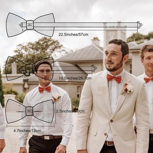 Ailisus Men Bow Ties Set and Lapel Pin Pretied Silk Paisley Floral Bowtie Handkerchief Cufflinks Wedding Business Tuxedo in Saudi Arabia