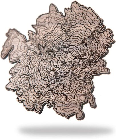 Pacific Northwest Wooden Coasters | Mt. Rainier, Mt. Hood, Mt. Baker, Mt. Bachelor and Mt. St. Helens | Coasters Made Using Real Walnut Wood in the USA [coasters] in Saudi Arabia
