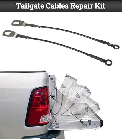 كابل الباب الخلفي Zlirfy، زوج واحد من كابلات الباب الخلفي، كابل دعم الباب الخلفي، كابلات البوابة الخلفية، ملحقات السيارة الخلفية، أشرطة دعم البوابة للجانب الأيسر والأيمن، استبدل #65770-04030 in Kuwait