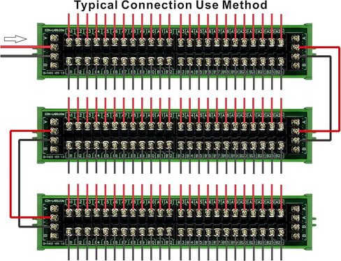 Barrier Terminal Block Power Distribution Module (2x6 Position, DIN Rail Mount) in Saudi Arabia