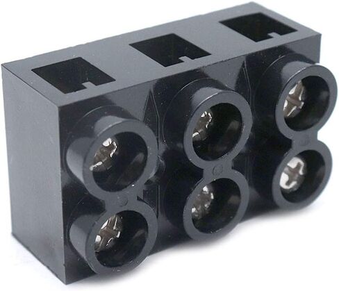 Sscon 2pcs Dual Rows Terminal Block 500V 60A 3 Position Screw Terminal Electrical Barrier Strip Block JX5-6003 in Saudi Arabia