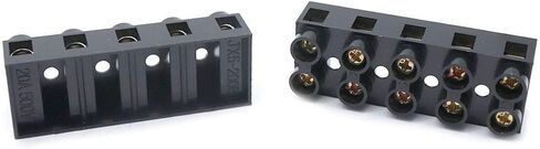 Sscon 2pcs Dual Rows Terminal Block 500V 60A 3 Position Screw Terminal Electrical Barrier Strip Block JX5-6003 in Saudi Arabia