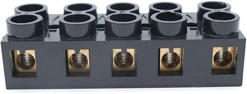Sscon 2pcs Dual Rows Terminal Block 500V 60A 3 Position Screw Terminal Electrical Barrier Strip Block JX5-6003 in Saudi Arabia