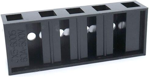 Sscon 2pcs Dual Rows Terminal Block 500V 60A 3 Position Screw Terminal Electrical Barrier Strip Block JX5-6003 in Saudi Arabia