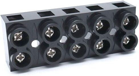 Sscon 2pcs Dual Rows Terminal Block 500V 60A 3 Position Screw Terminal Electrical Barrier Strip Block JX5-6003 in Saudi Arabia
