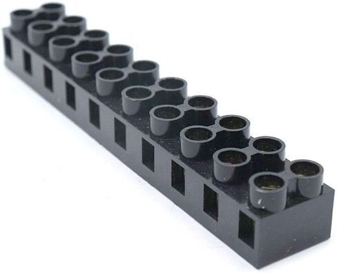 Sscon 2pcs Dual Rows Terminal Block 500V 60A 3 Position Screw Terminal Electrical Barrier Strip Block JX5-6003 in Saudi Arabia
