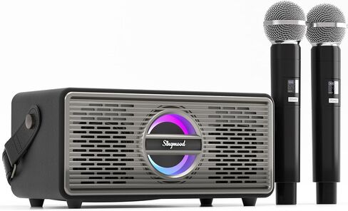 SINGMOOD Bluetooth Karaoke Machine for Adults and Kids, Portable Karaoke Machine with 2 Wireless Microphones, Karaoke Machine for TV, Singing Machine Karaoke Set in Saudi Arabia