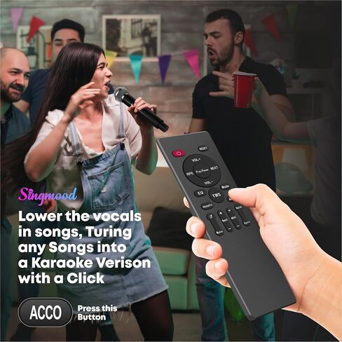SINGMOOD Bluetooth Karaoke Machine for Adults and Kids, Portable Karaoke Machine with 2 Wireless Microphones, Karaoke Machine for TV, Singing Machine Karaoke Set in Saudi Arabia