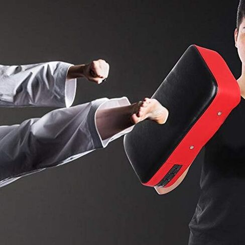 VGEBY1 Kickboxing Kick pad Taekwondo Kick Pad Strike Shield Blocking Pad PU Leather for Boxing Martial Art Kickboxing Training(Red) Sports Equipment in Saudi Arabia