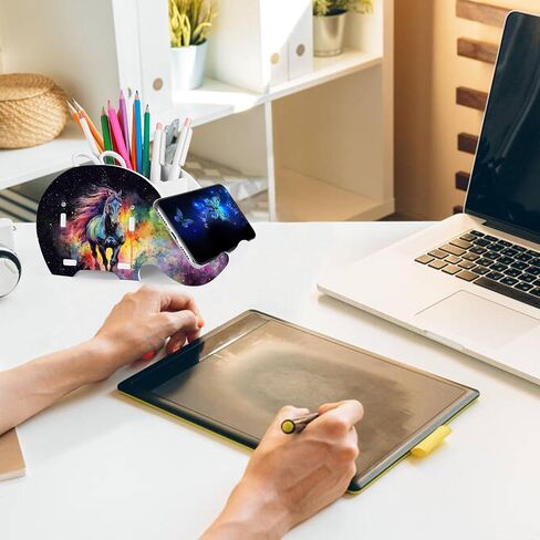Elephant Pencil Holder with Phone Stand and Coaster,MultiFunction Removable Organizers with Phone Stand Office Accessories Desk Decoration for Home Office - Cute Turtle in Saudi Arabia