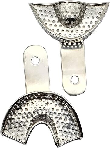 5 أحجام من صواني الطباعة المصنوعة من الفولاذ المقاوم للصدأ صينية الطباعة المصنوعة من الفولاذ المقاوم للصدأ القابلة للتعقيم (قطعتان كبيرتان) in Kuwait