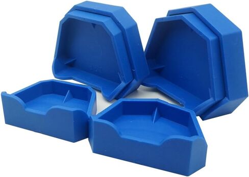 Dental Impression Trays 6PCS Dental Base Forming Kit for Dental Lab Plaster Model Cast (Blue) in Saudi Arabia