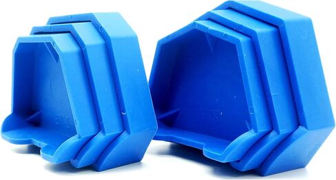 Dental Impression Trays 6PCS Dental Base Forming Kit for Dental Lab Plaster Model Cast (Blue) in Saudi Arabia
