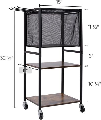 StorageWorks Home Gym Weight Rack, Exercise Equipment Storage Rack, Yoga Mat Storage Rack, Yoga Mat Holder with Wheels (For Yoga Blocks, Dumbbells, Resistance Bands) Black, Small in Kuwait