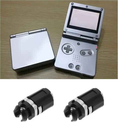 4 قطع من محاور محور المفصلات eMagTech متوافقة مع نظام وحدة تحكم Gameboy Advance SP ملحقات بديلة لألعاب الفيديو 12 × 5.7 مم أسود in Saudi Arabia