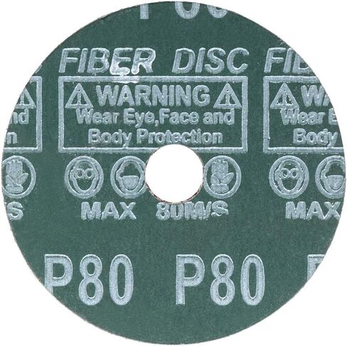 uxcell 4-Inch x 5/8-Inch Aluminum Oxide Resin Fiber Discs, Center Hole 24 Grit Sanding Grinding Discs, 5 Pack in Saudi Arabia