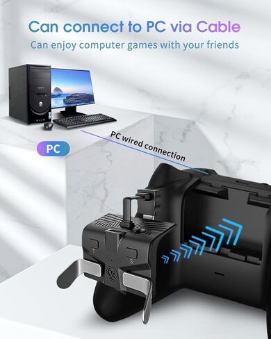 مرفق المجاذيف لوحدة تحكم سلسلة Xbox، ومجدافان قابلان للبرمجة، وميزة الذاكرة، ومقبس صوت 3.5 ملم - غير متوافق مع وحدات تحكم Xbox One S/X in Kuwait