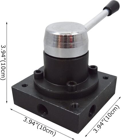 Maisutseb أداة هيدروليكية صمام ثلاثي الاتجاهات بأربعة مواضع 3/8 "خيوط NPT صمام هيدروليكي بأربعة مواضع موزع زيت أداة هيدروليكية متينة in Kuwait