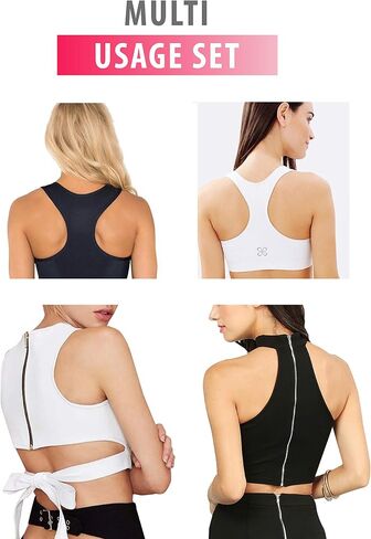 Bra Extender 4 Hook Clip – 3 Pc Set Bundle Nipplecovers Band Back Strap Extension in Saudi Arabia