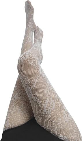 QFSH Women Sexy Fishnet Stockings Lace Stockings Black Fish Net Tights Pantyhose in Saudi Arabia