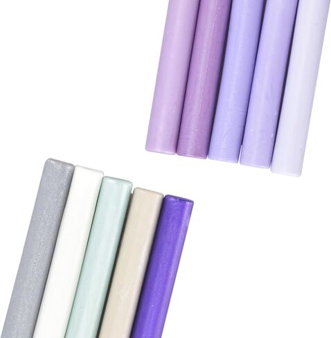 Mceal Glue Sealing Wax Rods, Sealing Wax Sticks for Wax Seal Stamp, 10pcs Pack Mix Color - Candy in Saudi Arabia