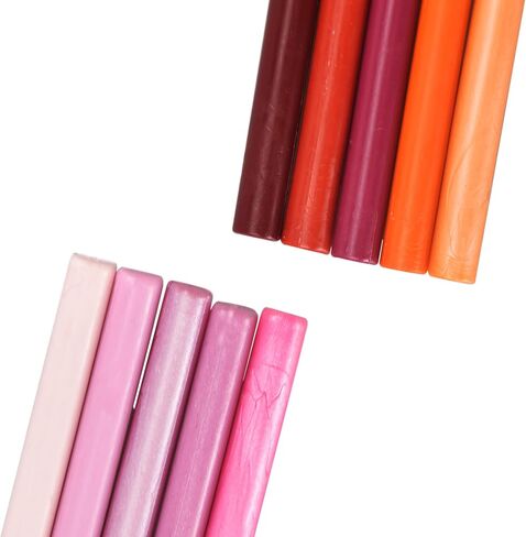 Mceal Glue Sealing Wax Rods, Sealing Wax Sticks for Wax Seal Stamp, 10pcs Pack Mix Color - Candy in Saudi Arabia