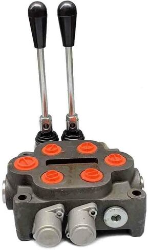 صمام التحكم الاتجاهي الهيدروليكي 25 GPM من HOTSTORE لودر جرار صغير، 3 بكرة، مضخة هيدروليكية ذات أسطوانة مزدوجة التمثيل، 3000 رطل لكل بوصة مربعة، داخل/خارج: 3/4 بوصة BSPP، العمل 1/2 بوصة BSPP in Kuwait