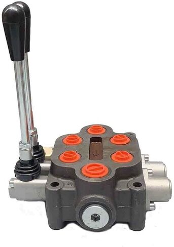 صمام التحكم الاتجاهي الهيدروليكي 25 GPM من HOTSTORE لودر جرار صغير، 3 بكرة، مضخة هيدروليكية ذات أسطوانة مزدوجة التمثيل، 3000 رطل لكل بوصة مربعة، داخل/خارج: 3/4 بوصة BSPP، العمل 1/2 بوصة BSPP in Kuwait