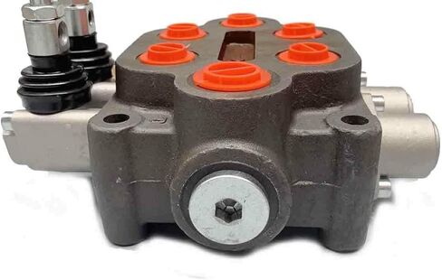 صمام التحكم الاتجاهي الهيدروليكي 25 GPM من HOTSTORE لودر جرار صغير، 3 بكرة، مضخة هيدروليكية ذات أسطوانة مزدوجة التمثيل، 3000 رطل لكل بوصة مربعة، داخل/خارج: 3/4 بوصة BSPP، العمل 1/2 بوصة BSPP in Kuwait