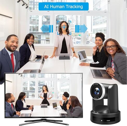 مؤتمر PTZ 4K/30FPS 10X UHD كاميرا AI تتبع الحركة البشرية تسجيل بطاقة TF USB3.0/HDMI/LAN لمؤتمر الفيديو اجتماع العمل البث المباشر أحداث الكنيسة عبادة Skype Zoom Teams OBS in Kuwait