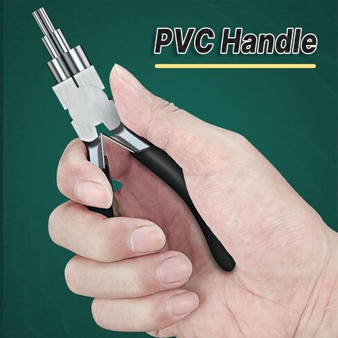 كماشة مجوهرات PTSTEL 6 في 1، أدوات مجوهرات فولاذية عالية الصلابة، أدوات صنع المجوهرات 3-10 مم لصنع حلقات القفز، وتغليف الأسلاك، وصناعة المجوهرات، وصناعة الحلقات in Saudi Arabia