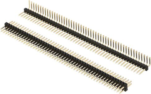 MECCANIXITY Pin Header 1.27mm Pitch Copper Pin, Single Row 50 Pin and Dual Row 2x50 Pin for Prototype Black 20 Set in Saudi Arabia