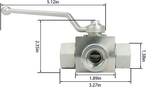 Hydraulic Ball Valve, 2 Way 7250 PSI High Pressure Ball Valve, NPT 1/2'' Heavy Duty Shut Off Valve in Saudi Arabia