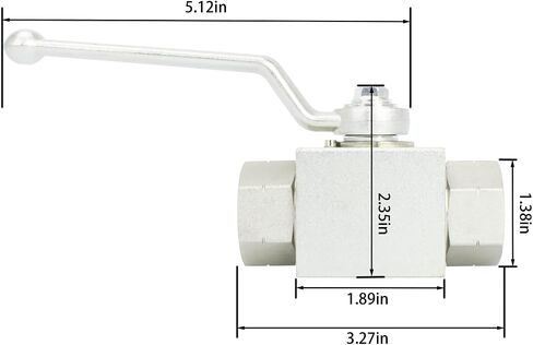 Hydraulic Ball Valve, 2 Way 7250 PSI High Pressure Ball Valve, NPT 1/2'' Heavy Duty Shut Off Valve in Saudi Arabia