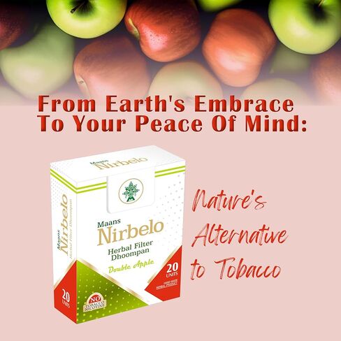 Nirbelo Herbal Cigarillos، خالي من التبغ والنيكوتين بنسبة 100% للإقلاع عن التدخين، 100 سيجارة، عبوة من 5، نكهة ممتازة in Saudi Arabia