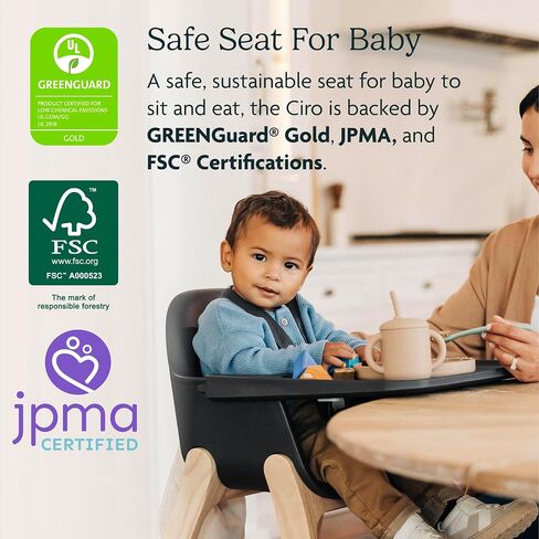 UPPAbaby Ciro High Chair - Easy-to-Clean & Rotating Footrest - Chloe in Kuwait