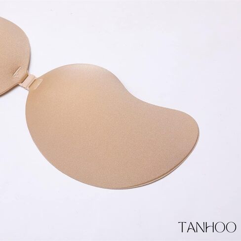 حمالة صدر لاصقة من السيليكون للنساء من TANHOO، حمالة صدر بدون حمالات بدون ظهر، حمالة صدر غير مرئية للرفع. شكل المانجو / 2 أزواج in Kuwait