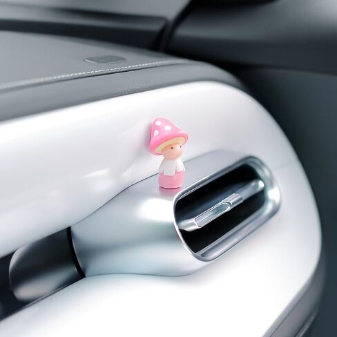 Car Interior Multicolor Mini Mushroom Frigurines Dashboard Decorations Pack of Cute Decoration for Vehicle,Room,Cake,Cake and Cupcake Toppers in Saudi Arabia
