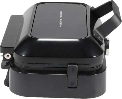 صانعة الوافل البلجيكية العميقة للغاية من جولدن براري بقدرة 1200 وات، شريحتين من حديد الوافل غير القابل للصدأ، 1 بوصة من الوافل السميك، 7 مستويات تحمير قابلة للتعديل، صانعة الفطائر الكهربائية، جوانب لا تسبب الفوضى، أسود in Kuwait