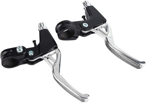 Brake Level,1 Pair Aluminium Alloy Mountain Bike Road MTB Cycling Brake Level Handles (4 Colors:Red,Blue,Black,Silver)(Silver) and Spare Parts in Saudi Arabia