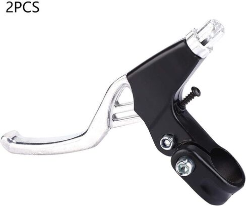 Brake Level,1 Pair Aluminium Alloy Mountain Bike Road MTB Cycling Brake Level Handles (4 Colors:Red,Blue,Black,Silver)(Silver) and Spare Parts in Saudi Arabia