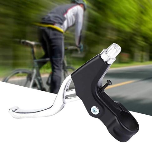 Brake Level,1 Pair Aluminium Alloy Mountain Bike Road MTB Cycling Brake Level Handles (4 Colors:Red,Blue,Black,Silver)(Silver) and Spare Parts in Saudi Arabia