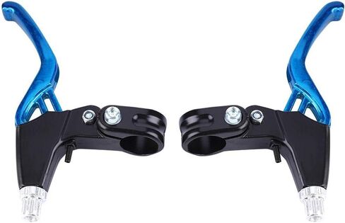 Brake Level,1 Pair Aluminium Alloy Mountain Bike Road MTB Cycling Brake Level Handles (4 Colors:Red,Blue,Black,Silver)(Silver) and Spare Parts in Saudi Arabia