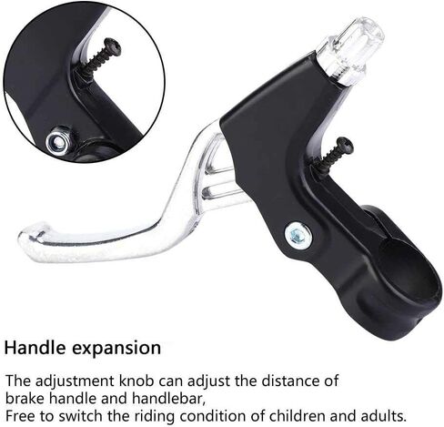 Brake Level,1 Pair Aluminium Alloy Mountain Bike Road MTB Cycling Brake Level Handles (4 Colors:Red,Blue,Black,Silver)(Silver) and Spare Parts in Saudi Arabia